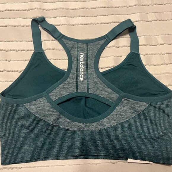 New Balance Ladies Green Heather Adjustable Sports Bra XXL - NWT - Picture 3 of 4